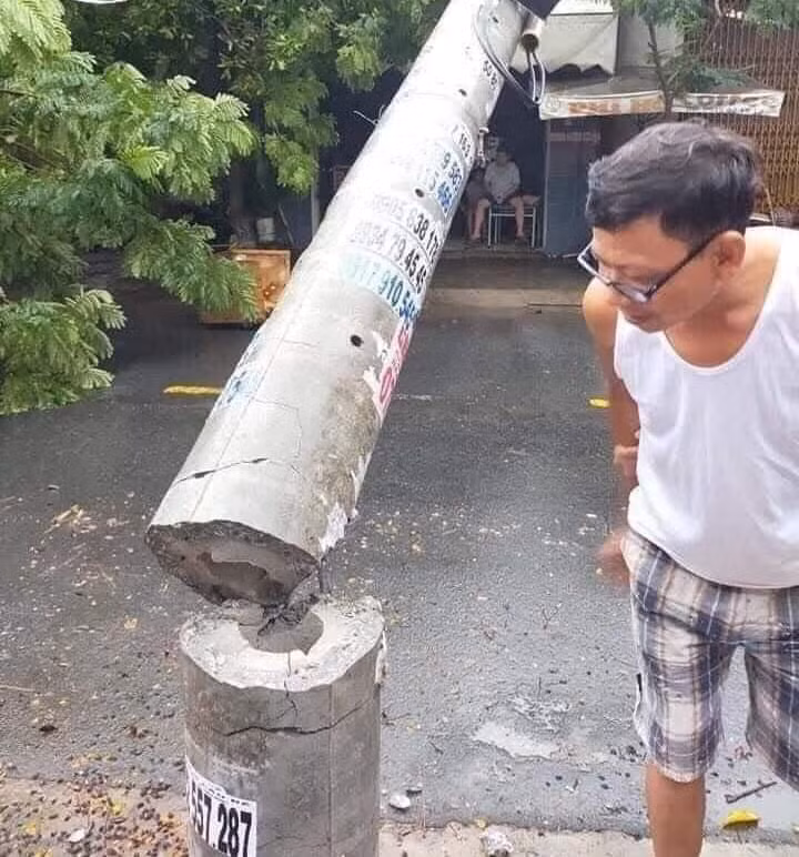 Hơn 400 cột điện đổ la liệt sau bão số 5: Tạm dừng sử dụng cột dự ứng lực ảnh 5