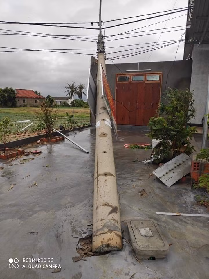 Hơn 400 cột điện đổ la liệt sau bão số 5: Tạm dừng sử dụng cột dự ứng lực ảnh 4