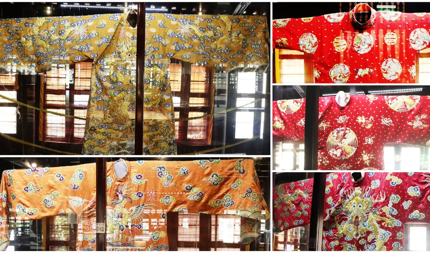 Vào điện Long An, chiêm ngưỡng ‘tuyệt phẩm’ Long bào triều Nguyễn ảnh 2