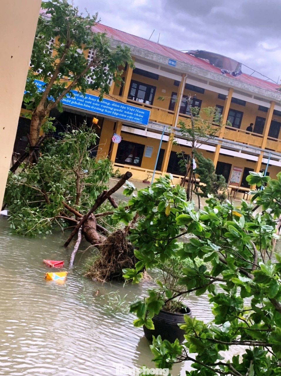Xót xa nhìn trường học tại TT-Huế bị 'cuồng phong' số 13 thổi bay nóc ảnh 15