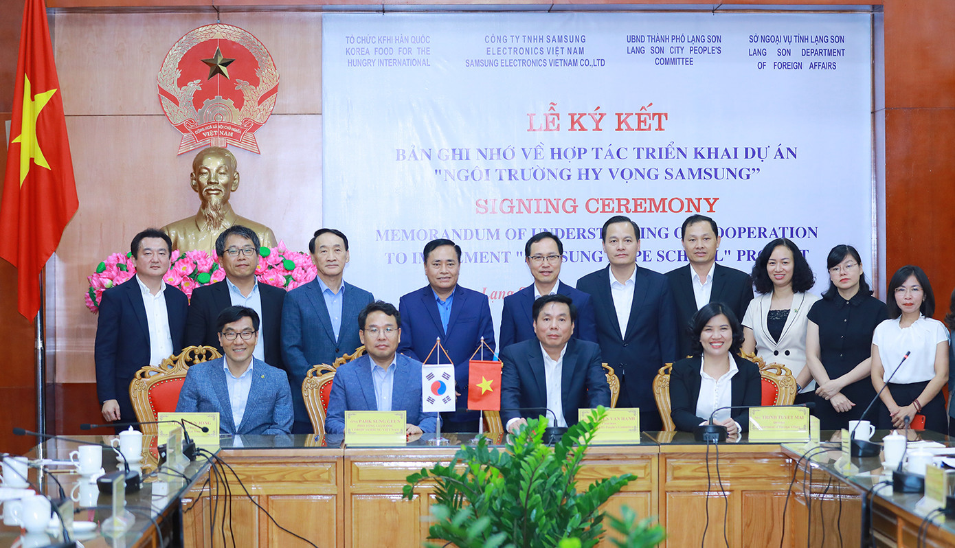 Khởi động dự án “Trường học hy vọng Samsung” thứ tư tại Việt Nam ảnh 1