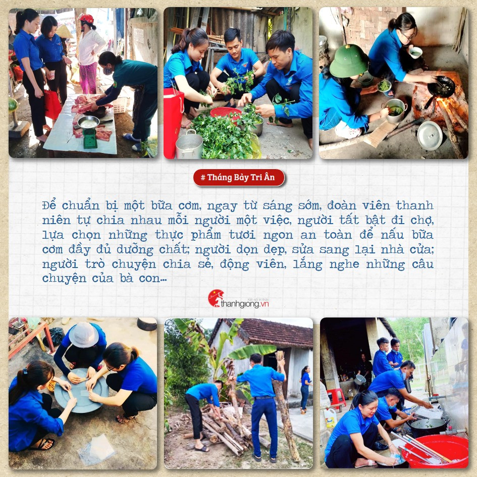 Tháng Bảy tri ân: Những bữa cơm cùng màu áo xanh nghĩa tình ảnh 4