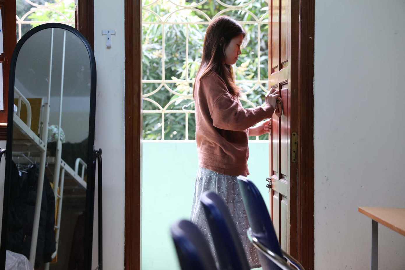 Sinh viên ĐHQG Hà Nội tránh dịch trong kí túc xá ảnh 7