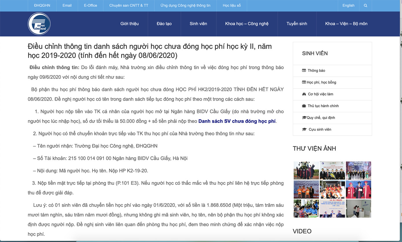 Lỗi đánh máy gây hiểu nhầm sinh viên chuyển tiền gần 2 tỷ đồng không ghi tên ảnh 1