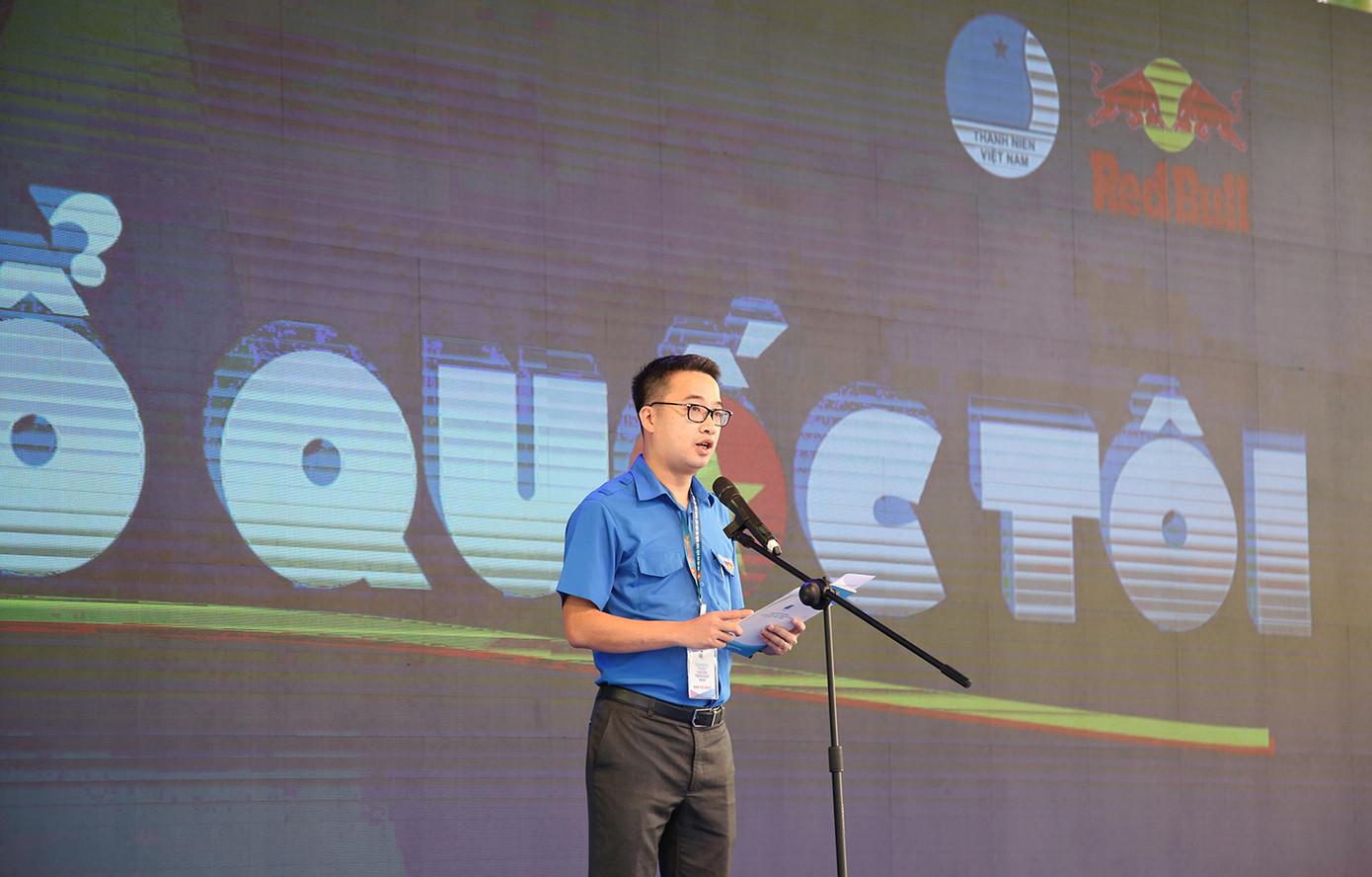 Anh Nguyễn Tường Lâm, Phó Chủ tịch thường trực T.Ư Hội LHTN Việt Nam phát biểu tại chương trình. Khai mạc Ngày hội “Tôi yêu Tổ quốc tôi” năm 2020 ảnh 2