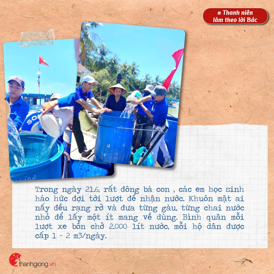 Đưa nước ngọt ra đảo xa giúp bà con “giải khát“ ảnh 5