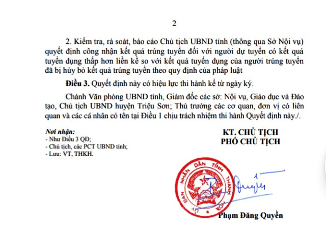 Vì sao 23 ứng viên dự tuyển viên chức ngành giáo dục bị huỷ kết quả trúng tuyển? ảnh 2