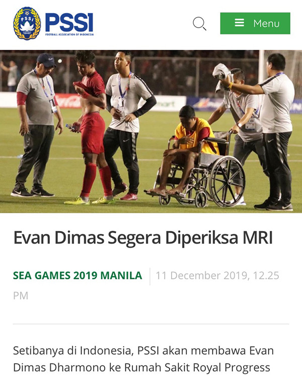 Sau va chạm với Văn Hậu, 'Messi Indonesia' bị chấn thương ra sao? ảnh 1