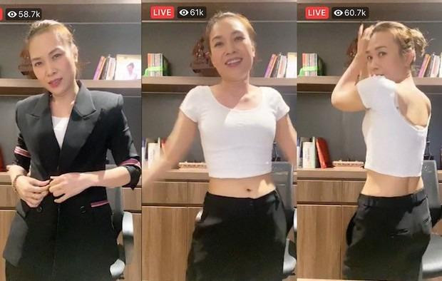 Mỹ Tâm xin lỗi Mai Tài Phến trên livestream, khoe eo để bác bỏ tin đồn mang thai ảnh 3