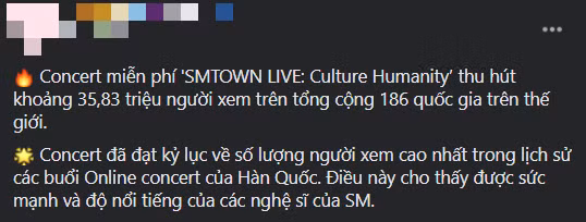 SM vượt mặt BTS, nắm giữ kỷ lục concert online có nhiều người xem nhất Hàn Quốc? ảnh 5
