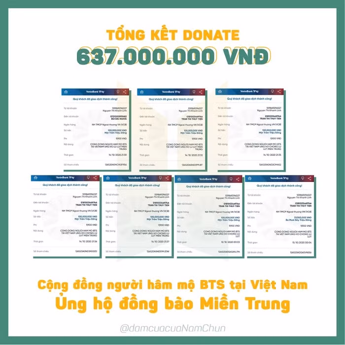 Fan BTS ủng hộ miền Trung hơn 600 triệu: ARMY chúng mình trước hết là công dân Việt Nam! ảnh 3