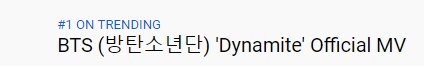 Sau 24h đầu tiên, BTS bùng nổ với loạt thành tích và kỷ lục siêu ngầu cùng “Dynamite” ảnh 3