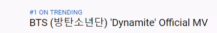 Sau 24h đầu tiên, BTS bùng nổ với loạt thành tích và kỷ lục siêu ngầu cùng “Dynamite” ảnh 3