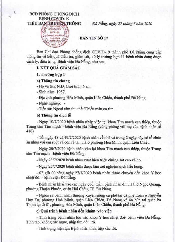 Truy dấu chân 11 bệnh nhân COVID-19 mới, lộ trình phủ khắp Đà Nẵng ảnh 1