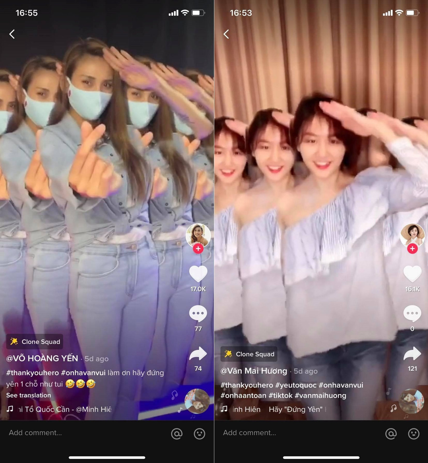 Nghệ sĩ tham gia hưởng ứng lời kêu gọi cám ơn các bác sĩ của Bộ Y tế. TikTok, Facebook phát động chiến dịch lan tỏa sự tích cực trong mùa dịch COVID-19 ảnh 2