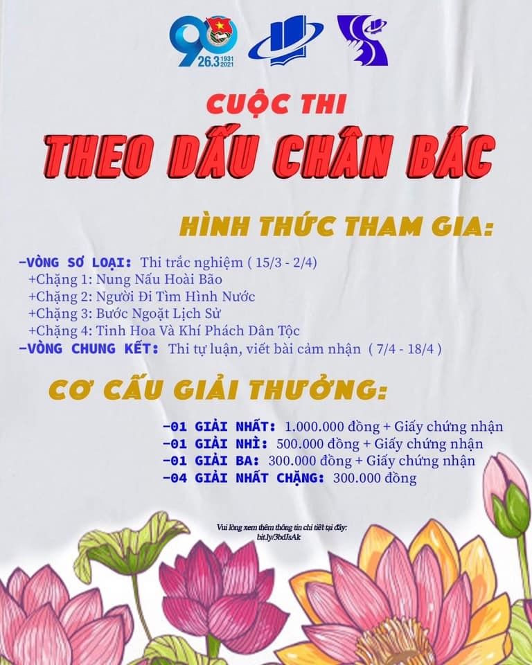 Cuộc thi “Theo Dấu Chân Bác” giúp các bạn sinh viên có dịp cùng nhau tìm hiểu về lịch sử nước nhà. Tháng Thanh niên 2021: Sinh viên Đại học Mở TP.HCM trổ tài với nhiều cuộc thi thú vị ảnh 2