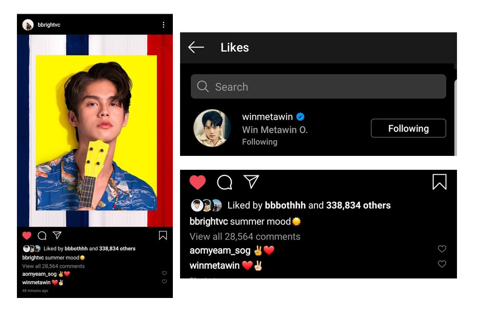 BrightWin vẫn tình thương mến thương dù bạn gái của Bright “ghen” với Win ảnh 3