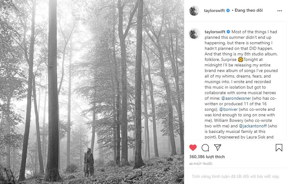 Những điều ít ai biết về MV “Cardigan” và album “folklore” của Taylor Swift trước giờ G ảnh 2