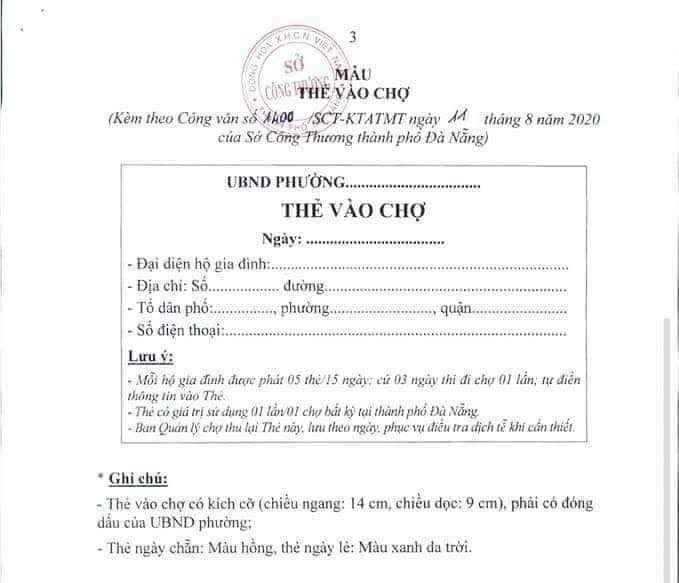 Người dân Đà Nẵng tiếp tục cách ly xã hội, phát phiếu đi chợ 3 ngày/ lần ảnh 4