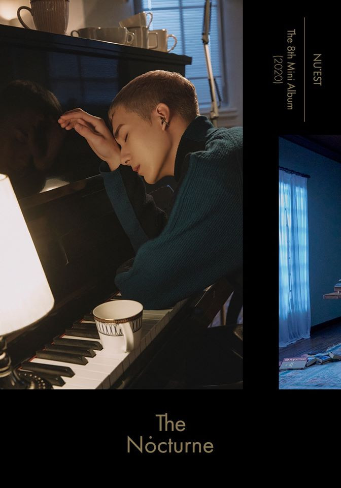 Aron lại khiến người hâm mộ say mê khi chơi piano bản Queen of The Night nổi tiếng. (Cre: 뉴이스트 Nu'est) NU’EST tung trailer của Minhyun, tiếp tục “nhá hàng” màn comeback với album “The Nocturne“ ảnh 6