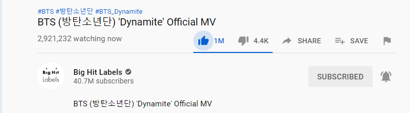 Ảnh chụp màn hình MV “Dynamite” giúp BTS bỏ túi nhiều thành tích, phá luôn kỷ lục trong thời gian… đếm ngược ảnh 3