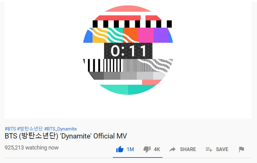 MV “Dynamite” giúp BTS bỏ túi nhiều thành tích, phá luôn kỷ lục trong thời gian… đếm ngược ảnh 1 MV “Dynamite” giúp BTS bỏ túi nhiều thành tích, phá luôn kỷ lục trong thời gian… đếm ngược ảnh 1