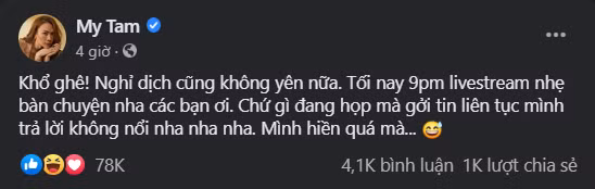 Mỹ Tâm xin lỗi Mai Tài Phến trên livestream, khoe eo để bác bỏ tin đồn mang thai ảnh 2
