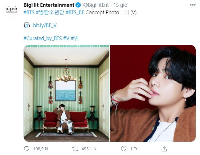 Album "BE": BTS tung ảnh "concept biết nói" của V khiến ARMY được một phen hết hồn ảnh 1
