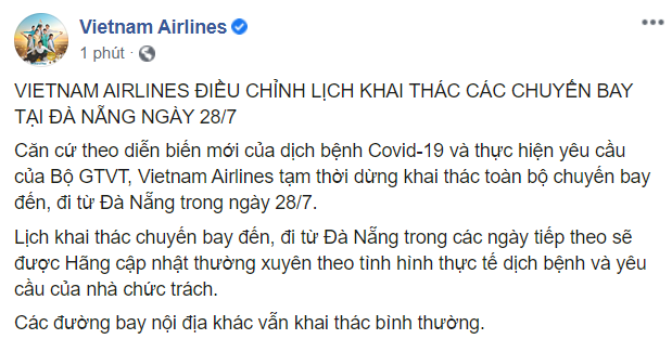 Dừng bay Đà Nẵng từ 0h ngày 28/7, các hãng hàng không hỗ trợ khách hàng đã đặt vé thế nào? ảnh 2