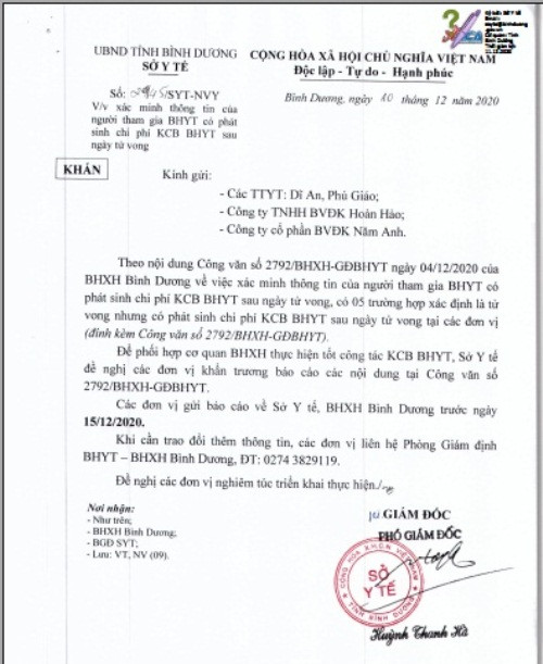 Chuyện lạ: ‘Người chết vẫn đi khám bệnh, người sống lại không có tên’ ảnh 1