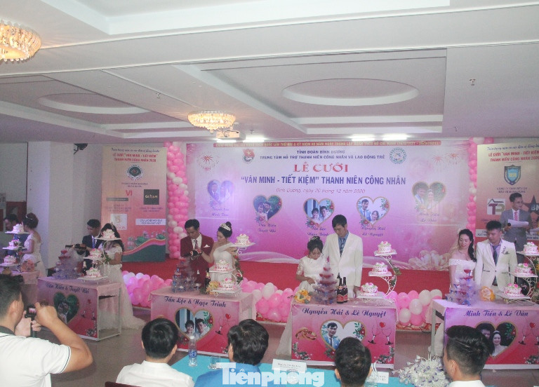 Tổ chức đám cưới tập thể cho công nhân có hoàn cảnh khó khăn ảnh 5