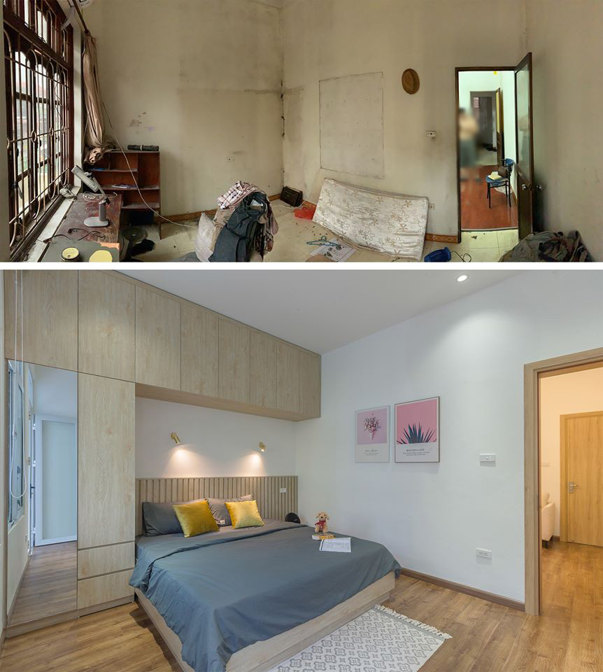 Nhà ống 3 tầng lột xác sau cải tạo, ban công thành khu bếp tuyệt đẹp ảnh 2