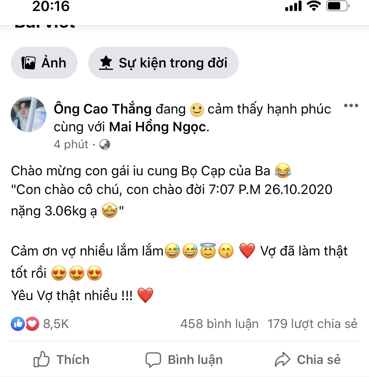 Ông Cao Thắng - Đông Nhi hạnh phúc đón con gái đầu lòng ảnh 1