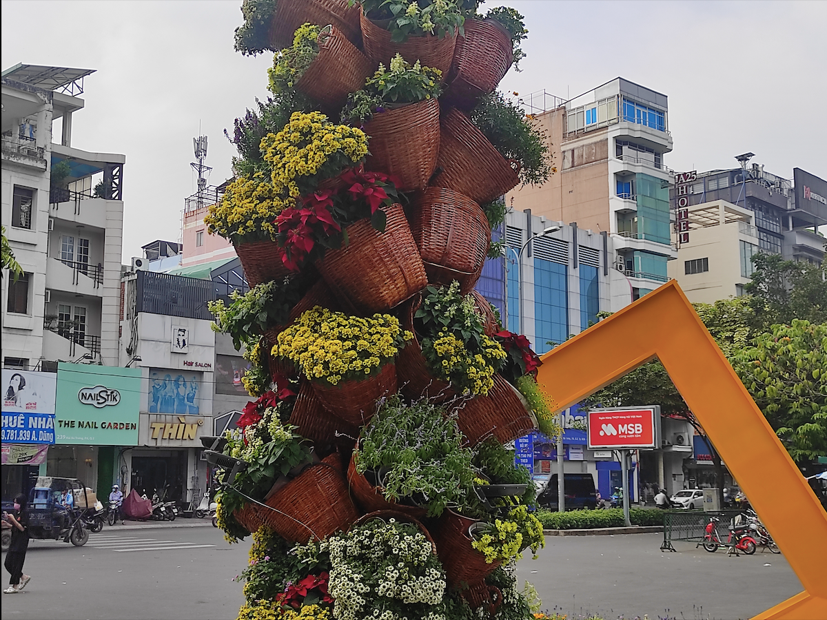 Hình ảnh 'Trâu mặc áo dài' tô điểm sắc xuân Tân Sửu ở TP HCM ảnh 9