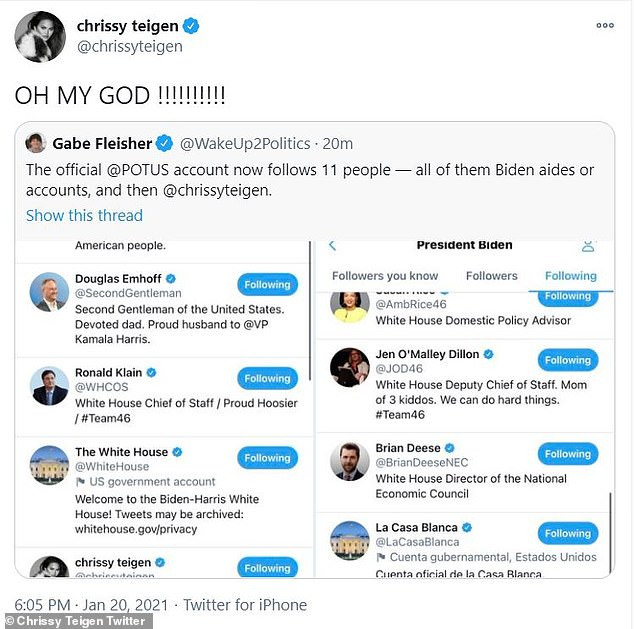 Ngôi sao duy nhất được Tổng thống Mỹ Joe Biden theo dõi trên Twitter là ai? ảnh 2