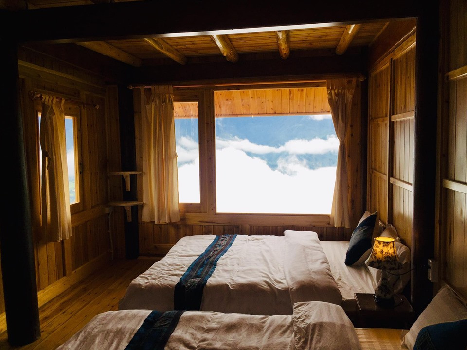 Đẹp ngỡ ngàng 'ngôi nhà gỗ săn mây' trên đỉnh núi ở SaPa ảnh 10