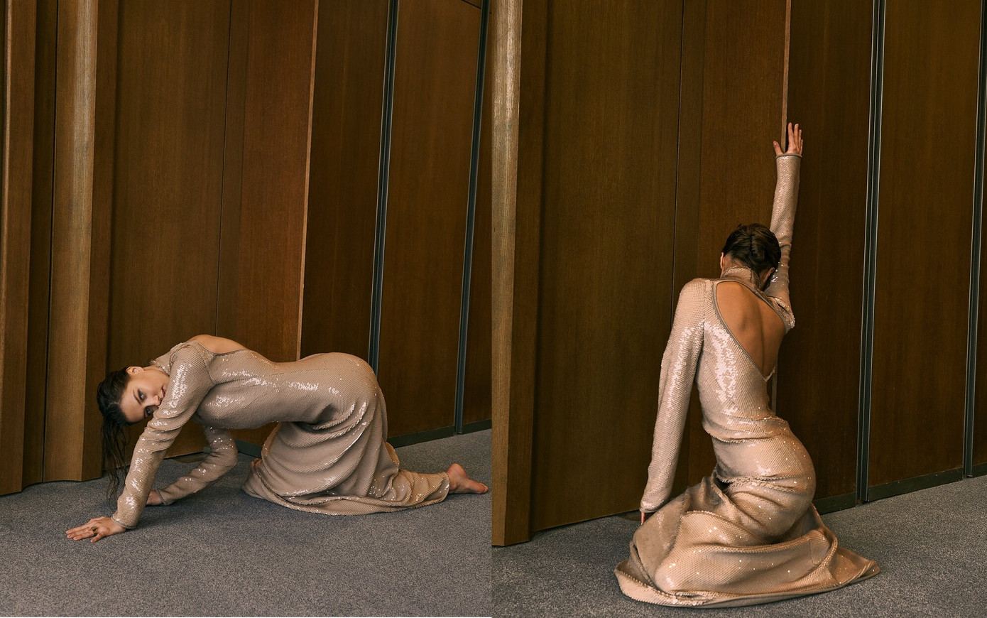 Sau chia tay Brad Pitt, tình cũ kém 30 tuổi 'thả rông' táo bạo trên tạp chí ảnh 14