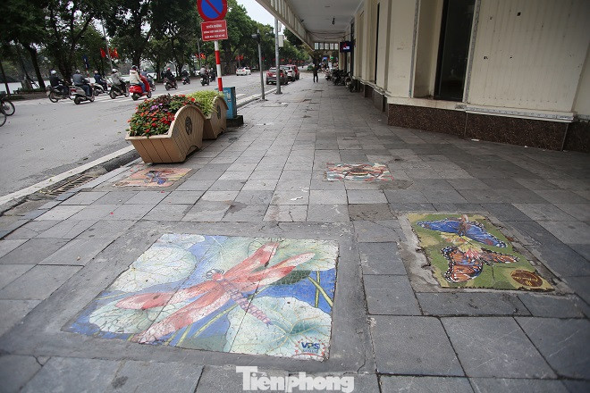 Bức tranh nghệ thuật trên nắp cống, hố ga ở Hà Nội ảnh 9