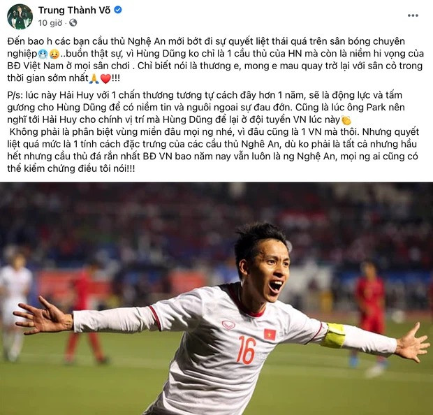 Hai “sao” Việt nhận phản ứng trái chiều khi nói về chấn thương kinh hoàng của Hùng Dũng ảnh 4