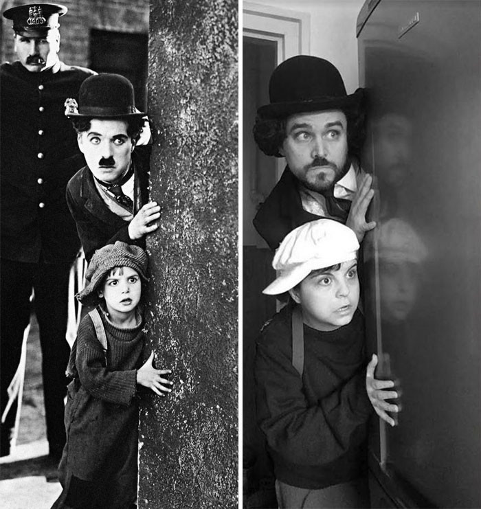 Charlie Chaplin Màn tái hiện những phân cảnh phim kinh điển khiến hội mọt phim ngã ngửa ảnh 6