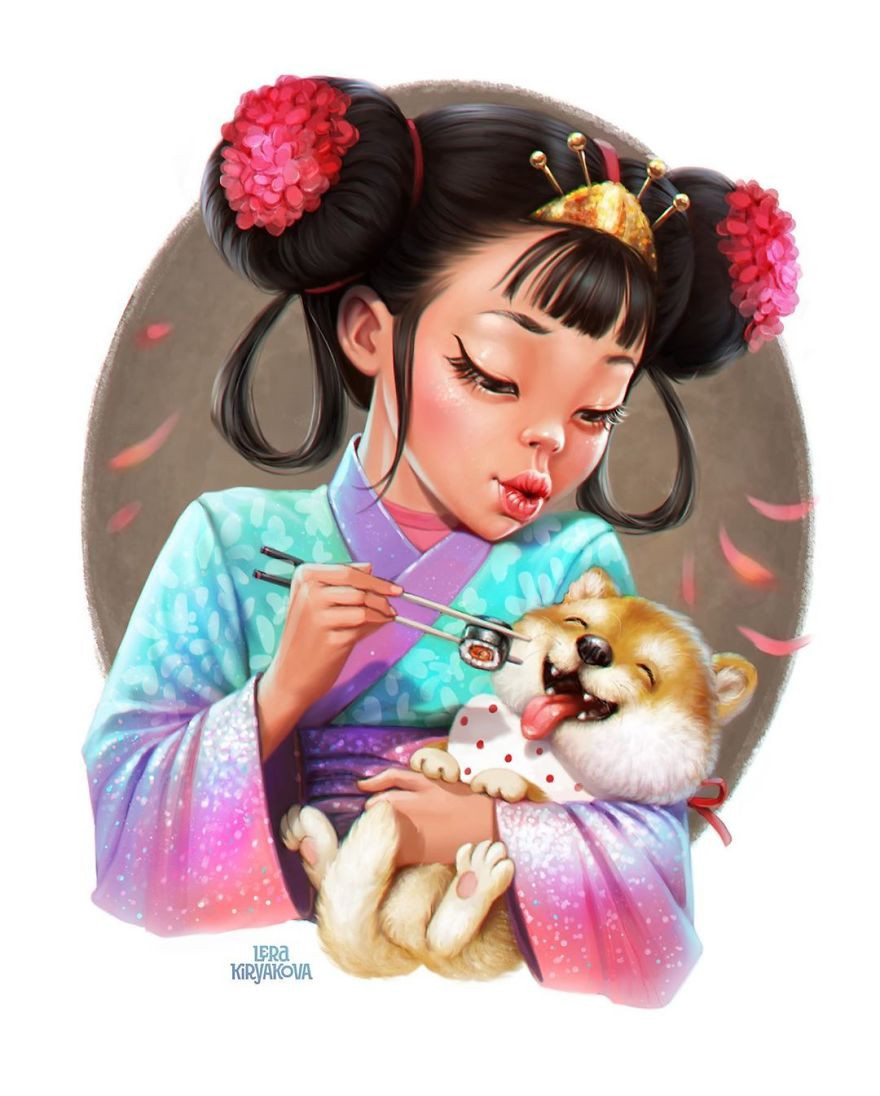 Những cô gái đến từ các quốc gia khác nhau với phiên bản hoạt hình vô cùng độc đáo ảnh 7