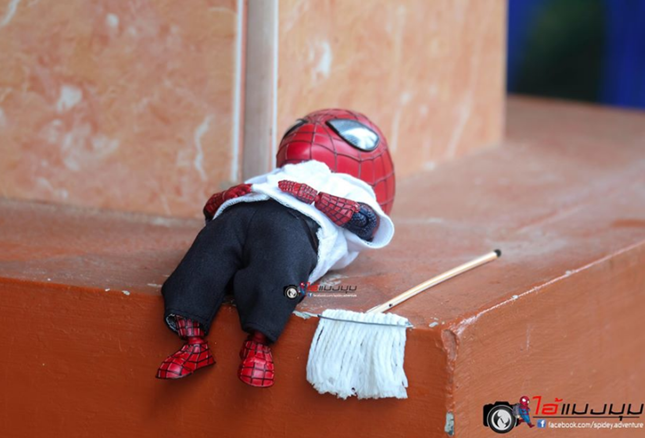 Việc nhà có anh phiên bản Người Nhện siêu dễ thương ảnh 5