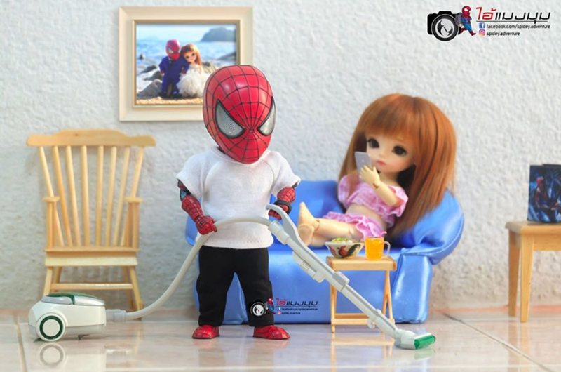 Việc nhà có anh phiên bản Người Nhện siêu dễ thương ảnh 2