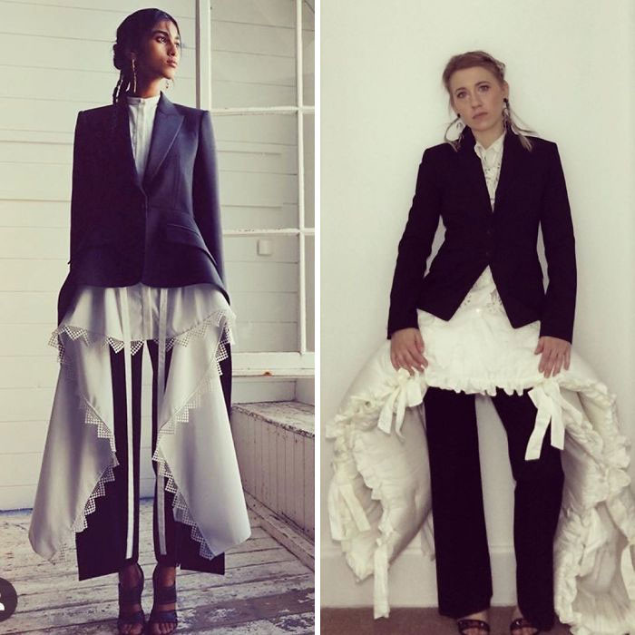 Trào lưu “váy gối” - “váy chăn” tấn công các “sàn diễn thời trang” tại gia ảnh 3