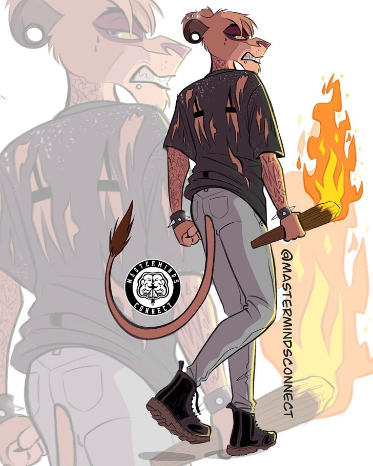 Fan Disney lên cơn sốt với tạo hình dàn nhân vật “Lion King” phiên bản Hip-Hop ảnh 8