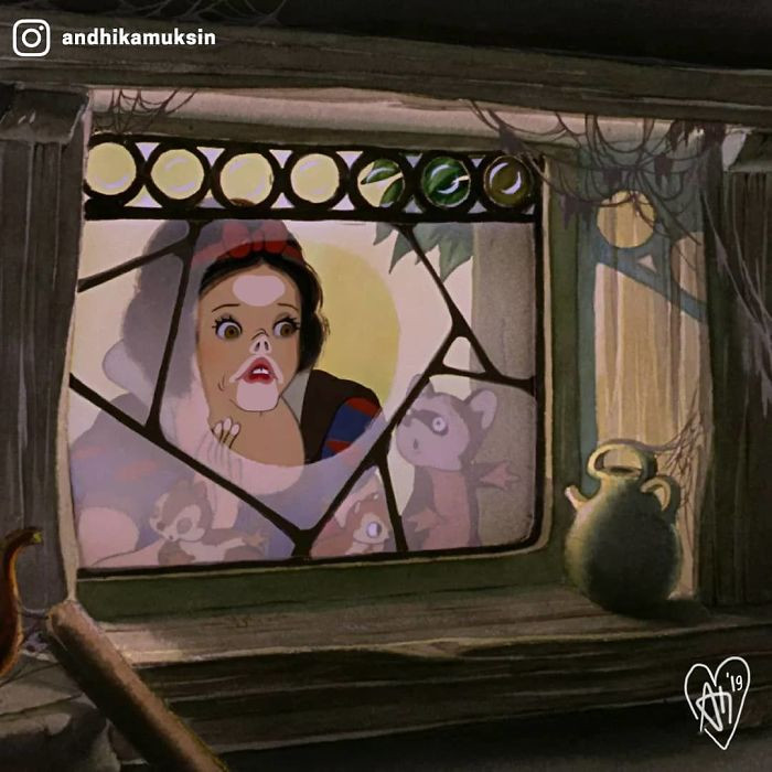 Bạch Tuyết mũi heo, Ariel đắc ý, Bella hai cằm: Biểu cảm khó đỡ của các công chúa Disney ảnh 2