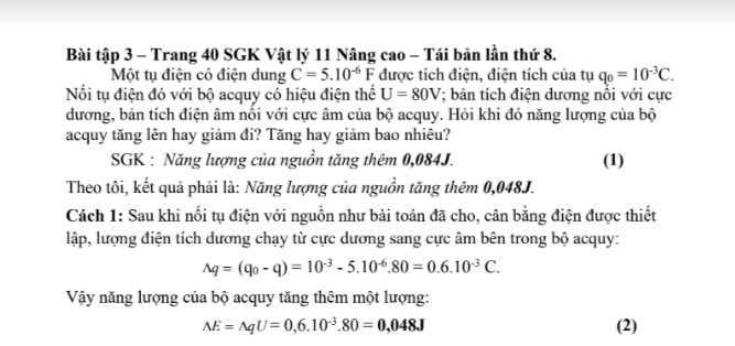 Vật lý 11: Có thể bạn đã từng làm đúng nhưng đáp án SGK và thầy cô lại khăng khăng bạn sai ảnh 1