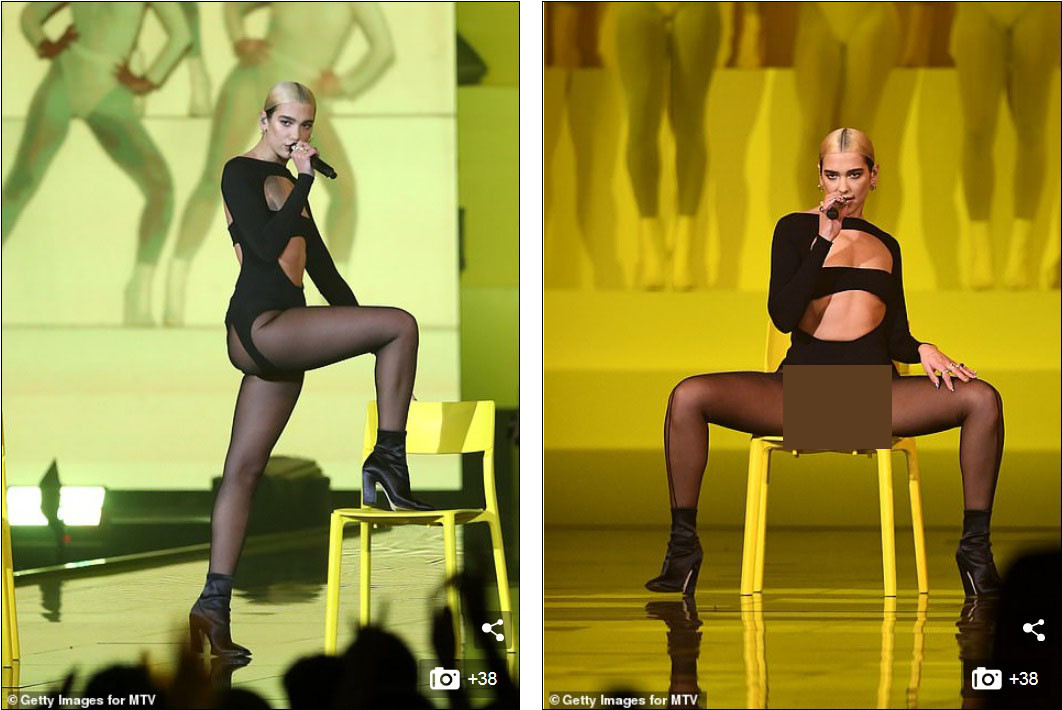 Dua Lipa mặc táo bạo, gây sốc với vòng 1 phẳng lì ảnh 2