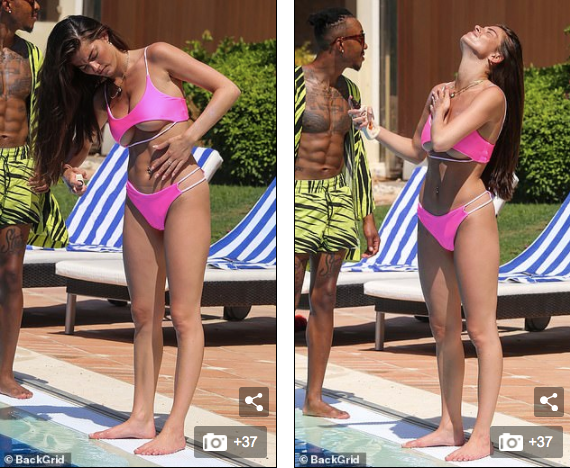 Sao truyền hình 9x mặc áo tắm khoét chân ngực căng đầy, tình tứ bạn trai không rời ảnh 4