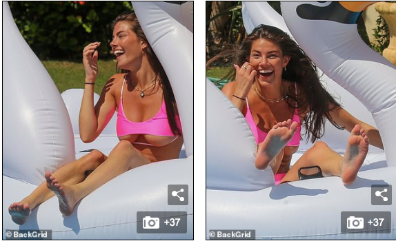 Sao truyền hình 9x mặc áo tắm khoét chân ngực căng đầy, tình tứ bạn trai không rời ảnh 5